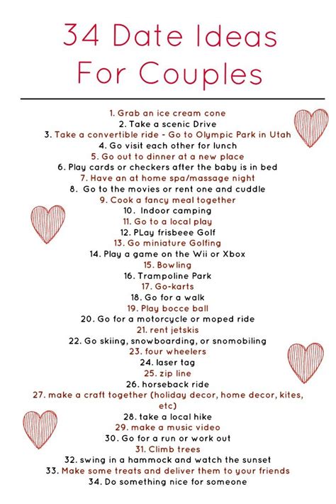 date ideas for couples